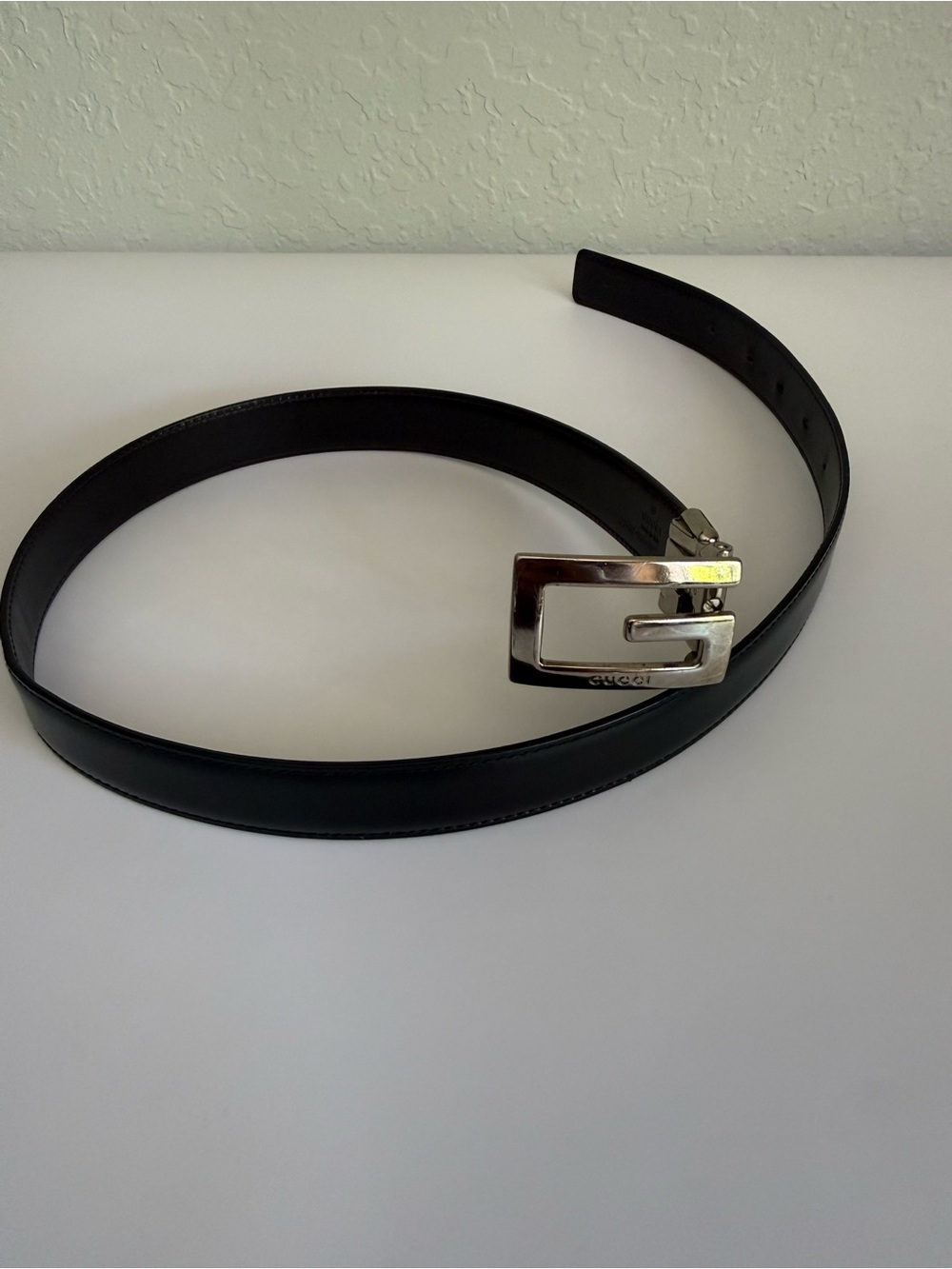Vintage Authentic Gucci 75•30•036•1192•1393 Leather Women's Belt